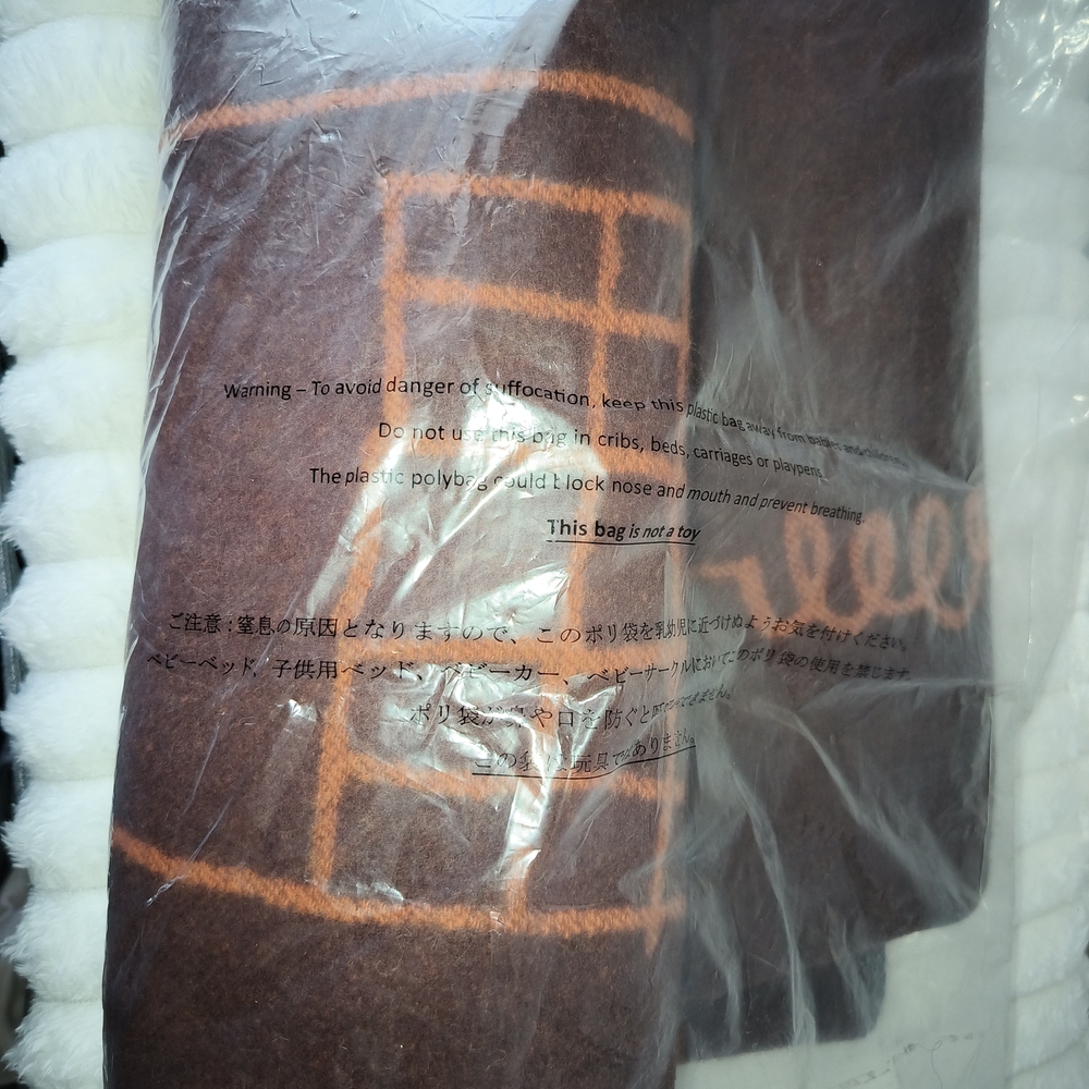 Basquiat Collection With Coach Brown and Tan Scarf